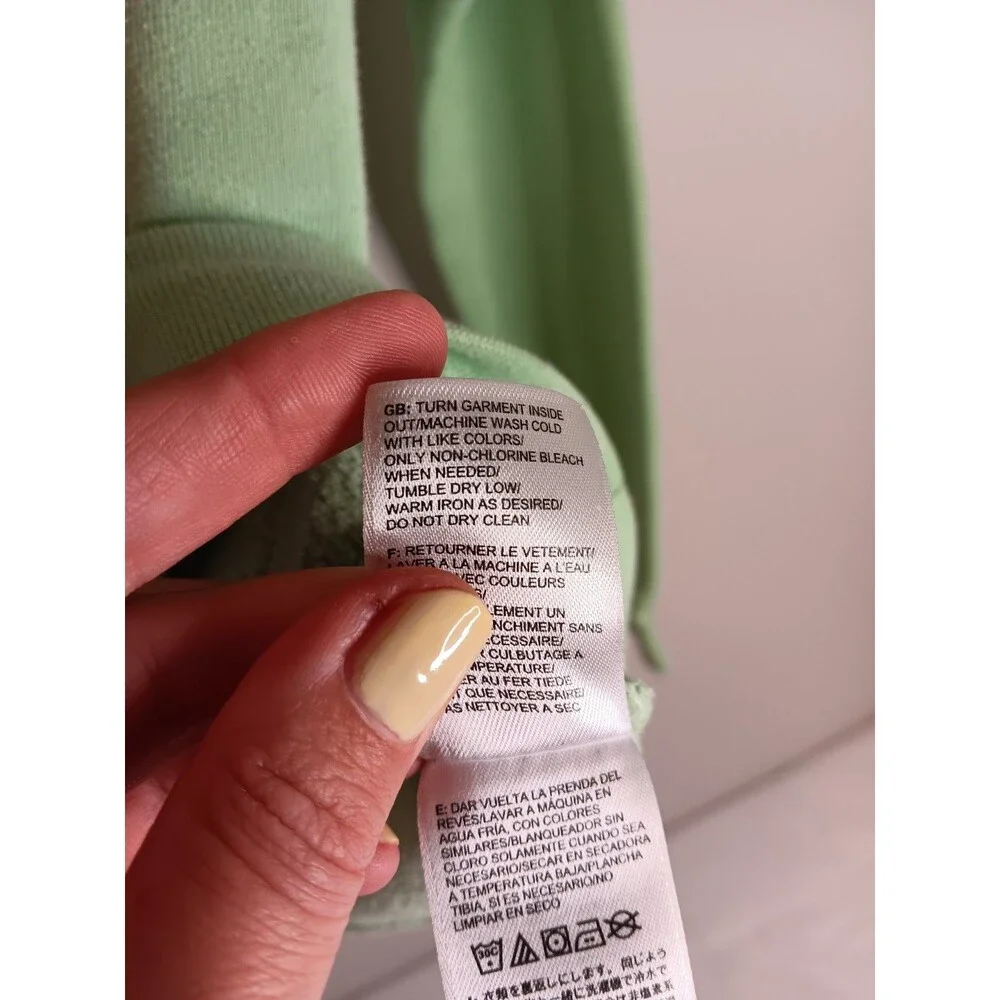 The North Face Womens Pullover Hoodie Half Dome Light Green Sz Small